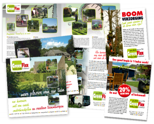 folders en flyers van GreenFixx verspreid in Diever